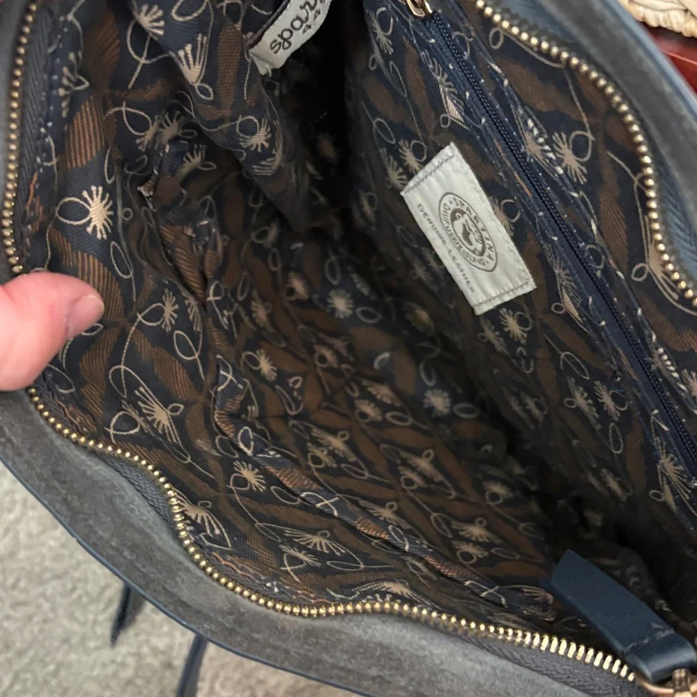 Spartina Gorgeous Gray-Blue Shoulder Bag
